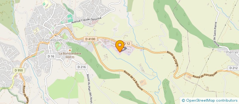 localisation de l'entreprise LA BASTIDE DES FONTAINES à FORCALQUIER