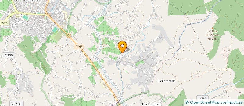 localisation de l'entreprise LA BASTIDE DES OLIVIERS  LE BEAUSSET