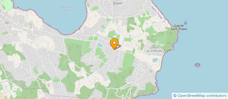 localisation de l'entreprise LA BASTIDE DES SALINS à SAINT-TROPEZ