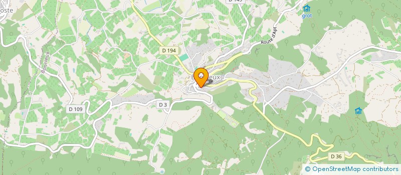 localisation de l'entreprise LA BASTIDE DES TROIS CHEMINS à BONNIEUX