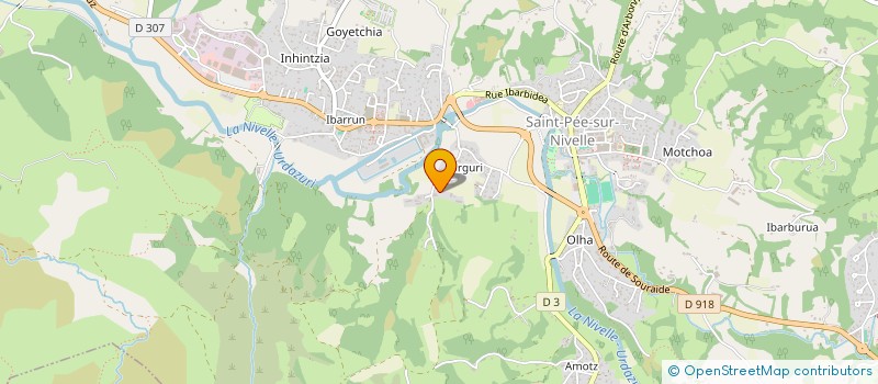 localisation de l'entreprise LA BASTIDE DISTRIBUTION  SAINT-PEE-SUR-NIVELLE