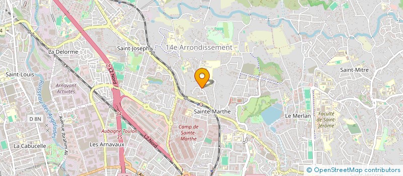 localisation de l'entreprise LA BASTIDE DU BELVEDERE à MARSEILLE 14EME