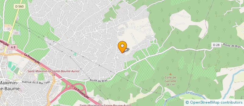 localisation de l'entreprise LA BASTIDE DU CLARET  SAINT-MAXIMIN-LA-SAINTE-BAUME