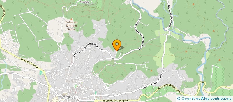 localisation de l'entreprise LA BASTIDE DU CLOS  LORGUES