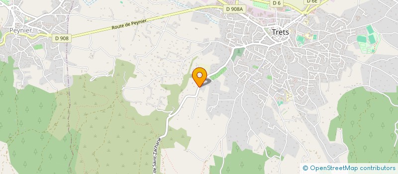 localisation de l'entreprise LA BASTIDE DU CLOS  TRETS