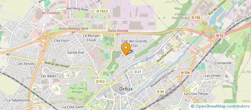localisation de l'entreprise LA BASTIDE DU CLOS ROYAL à DREUX