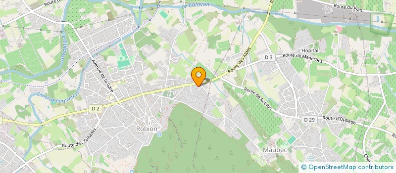 localisation de l'entreprise LA BASTIDE DU DELICE DE PROVENCE  ROBION