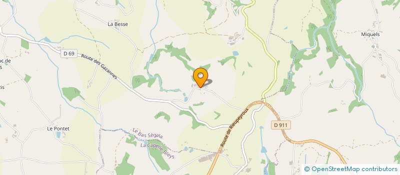 localisation de l'entreprise LA BASTIDE GOURMANDE à LE BAS SEGALA
