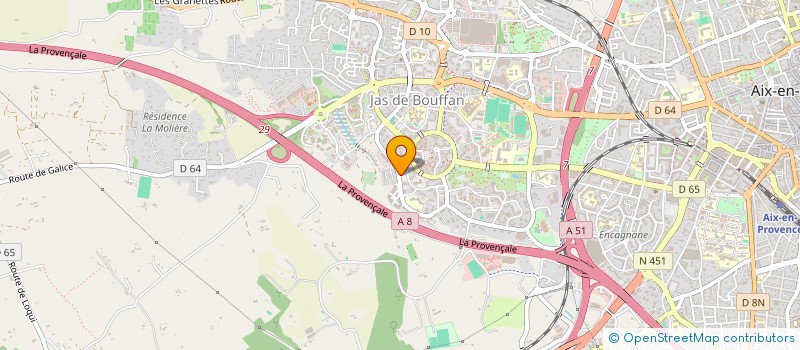 localisation de l'entreprise LA BASTIDE HAUTE à AIX-EN-PROVENCE