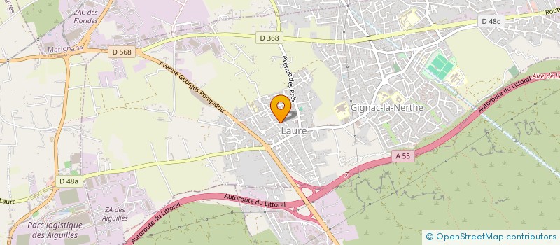 localisation de l'entreprise LA BASTIDE LES OLIVIERS à GIGNAC-LA-NERTHE