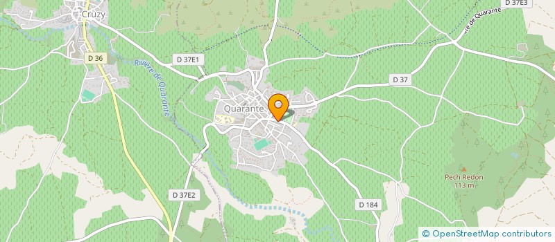 localisation de l'entreprise LA BASTIDE MALORE  QUARANTE