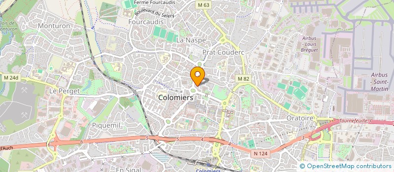 localisation de l'entreprise LA BASTIDE NEUVE à COLOMIERS