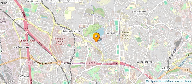 localisation de l'entreprise LA BASTIDE PANORAMA à MARSEILLE