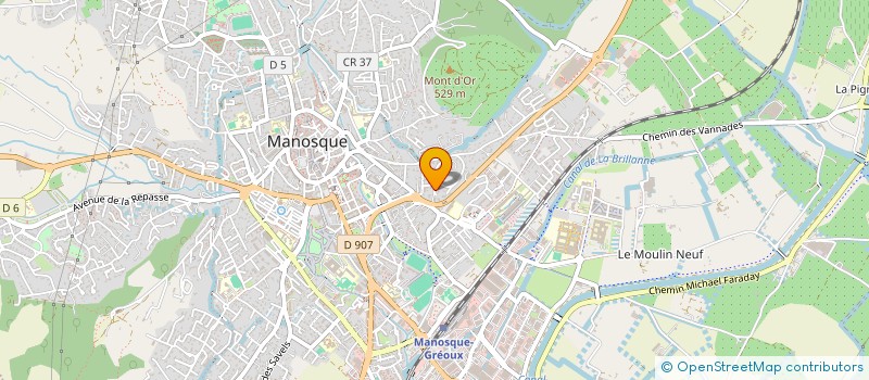 localisation de l'entreprise LA BASTIDE SAINT JOSEPH à MANOSQUE