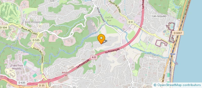 localisation de l'entreprise LA BASTIDE SAINT LOUIS  ANTIBES