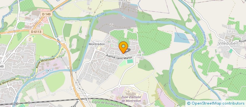 localisation de l'entreprise LA BASTIDE SAINT - MARTIN à CARCASSONNE