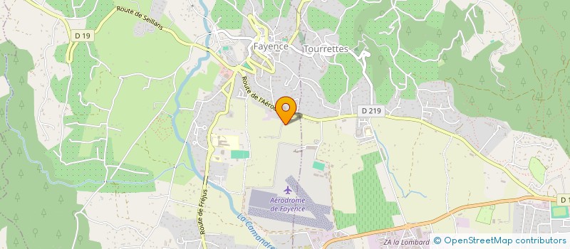 localisation de l'entreprise LA BASTIDE VOLANTE  FAYENCE