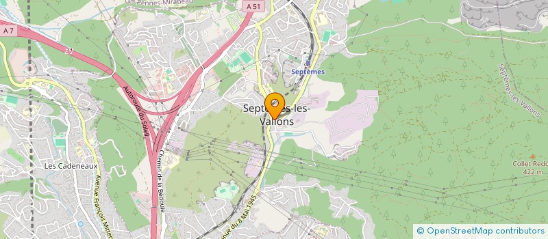 localisation de l'entreprise LA BASTIDONNE à SEPTEMES-LES-VALLONS