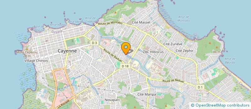 localisation de l'entreprise LA BASTILLE  CAYENNE