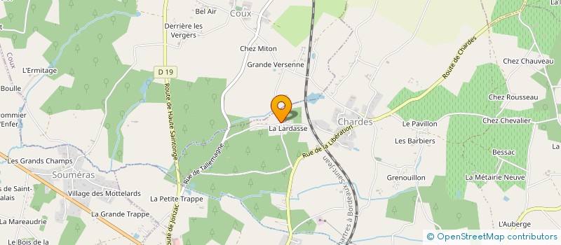 localisation de l'entreprise LA BASTILLE  MONTENDRE