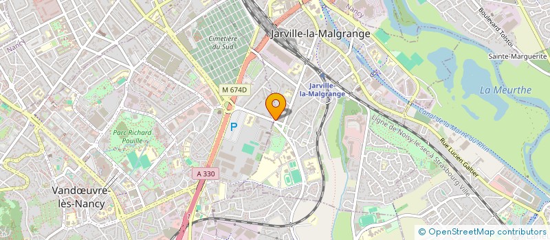 localisation de l'entreprise LA BATELIERE COOPERATIVE FUNERAIRE  JARVILLE-LA-MALGRANGE