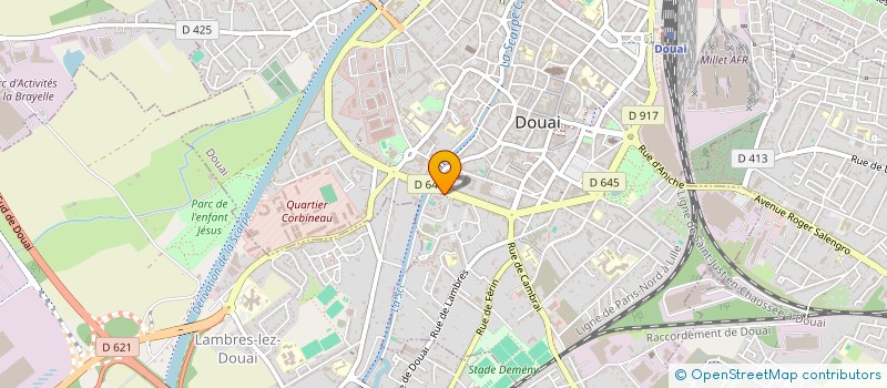 localisation de l'entreprise LA BATELLERIE DOUAI HAUTS-DE-FRANCE à DOUAI