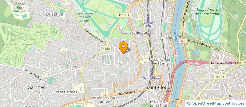localisation de l'entreprise LA BATELLIERE à SAINT-CLOUD