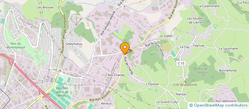 localisation de l'entreprise LA BATISSE  SAINT-JEAN-BONNEFONDS