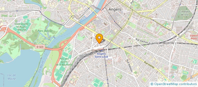 localisation de l'entreprise LA BATISSE ANTHRACITE  ANGERS