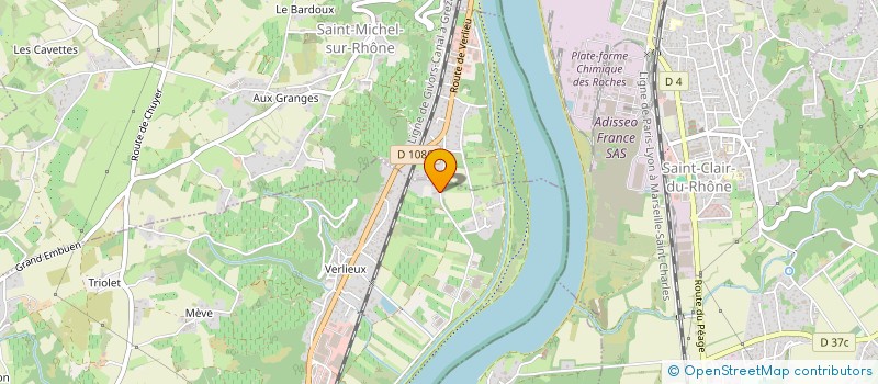 localisation de l'entreprise LA BATISSE DE CHANSON  CHAVANAY