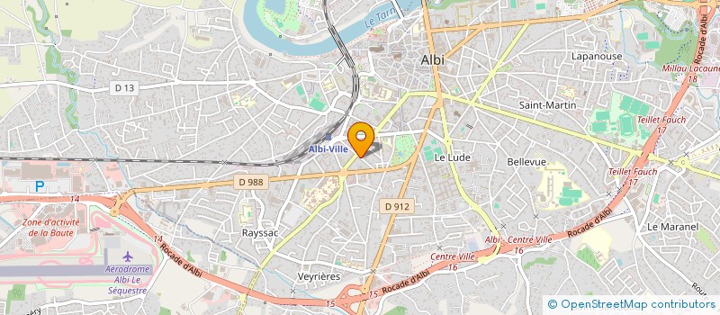 localisation de l'entreprise LA BATISSE HECKER  ALBI