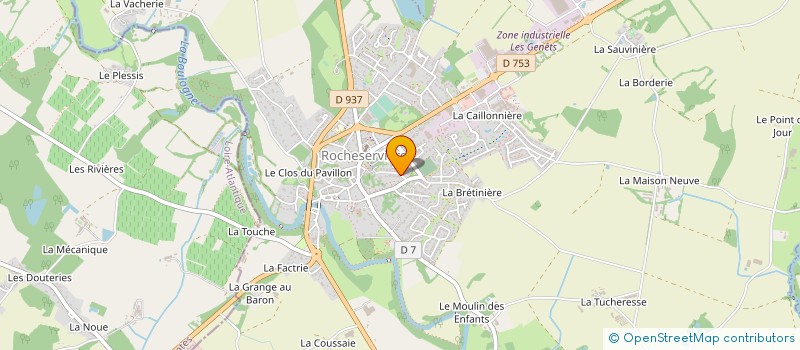 localisation de l'entreprise LA BATISSERIE  ROCHESERVIERE