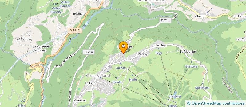 localisation de l'entreprise LA BATTANTE  NOTRE-DAME-DE-BELLECOMBE