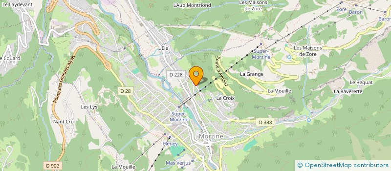 localisation de l'entreprise LA BATTANTE MORZINOISE  MORZINE