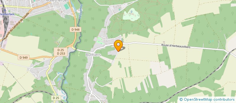 localisation de l'entreprise LA BATTEUSE A GRAINS  BUTHIERS