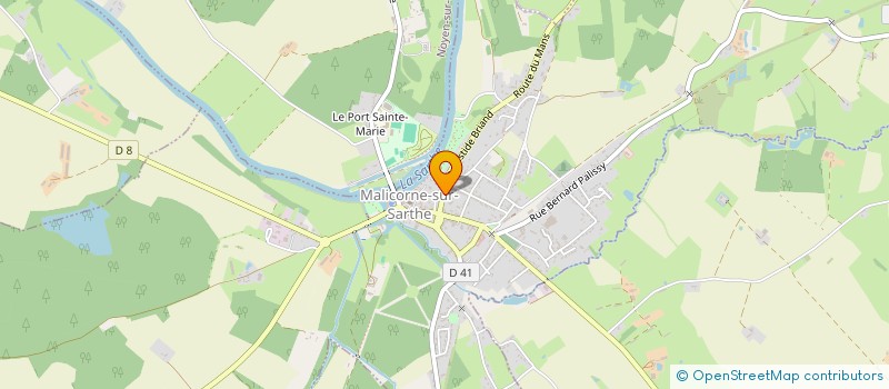 localisation de l'entreprise LA BATUC'A MALICE  MALICORNE-SUR-SARTHE