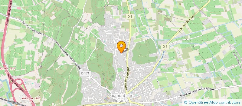 localisation de l'entreprise LA BAUDELIERE à CAUMONT-SUR-DURANCE