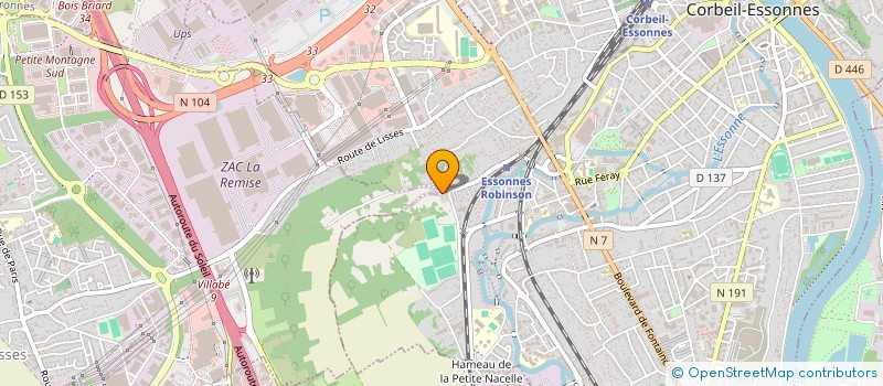 localisation de l'entreprise LA BAUDIERE à CORBEIL-ESSONNES