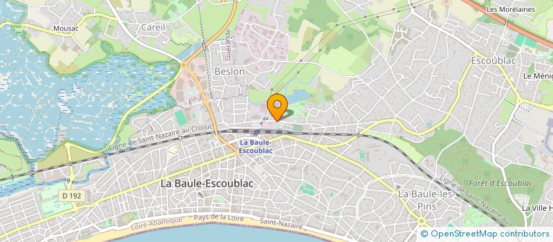 localisation de l'entreprise LA BAULE  LA BAULE-ESCOUBLAC