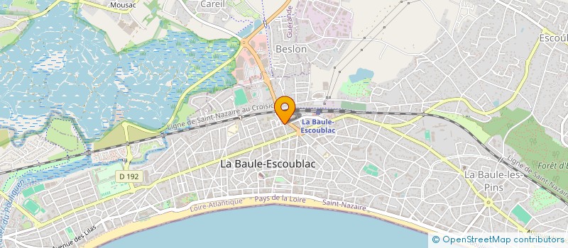 localisation de l'entreprise LA BAULE BEAUTE à LA BAULE-ESCOUBLAC