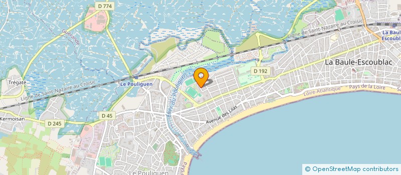 localisation de l'entreprise LA BAULE CROISIERE à LA BAULE-ESCOUBLAC