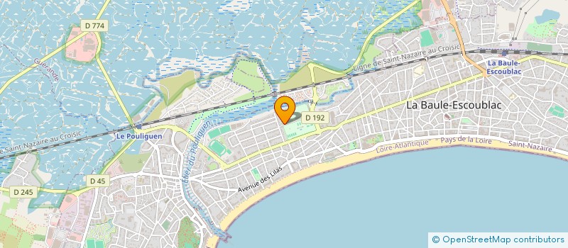 localisation de l'entreprise LA BAULE EQUITATION à LA BAULE-ESCOUBLAC