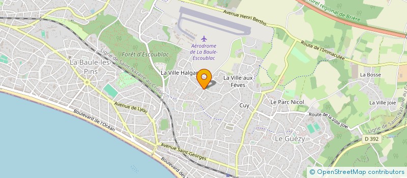 localisation de l'entreprise LA BAULE HALGAND  LA BAULE-ESCOUBLAC