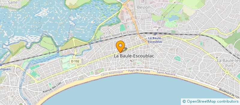 localisation de l'entreprise LA BAULE PASSION VOILE (LBPV)  LA BAULE-ESCOUBLAC