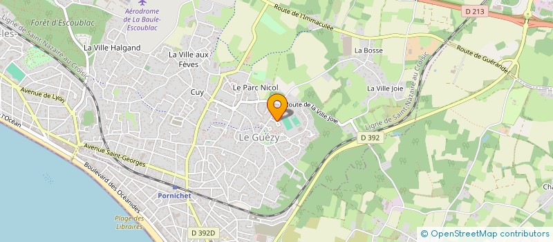 localisation de l'entreprise LA BAULE SHARKS FOOTBALL AMERICAIN  LA BAULE-ESCOUBLAC