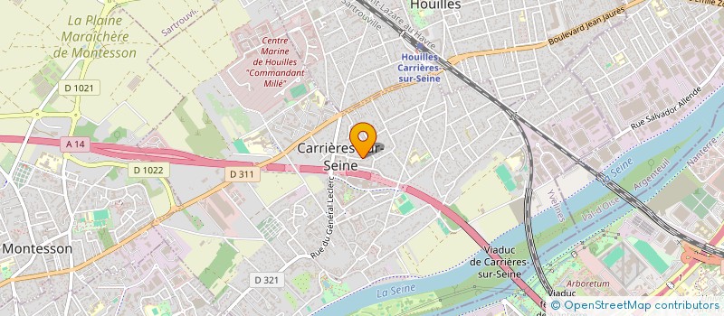 localisation de l'entreprise LA BAULOISE  CARRIERES-SUR-SEINE