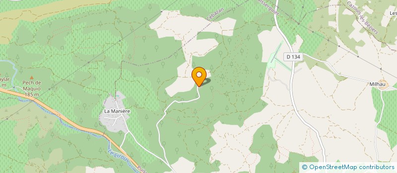 localisation de l'entreprise LA BAUME  PUISSERGUIER