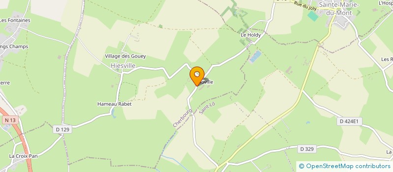 localisation de l'entreprise LA BAUMEE 44  HIESVILLE