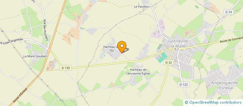 localisation de l'entreprise LA BAUMETTE  GONNEVILLE-LA-MALLET