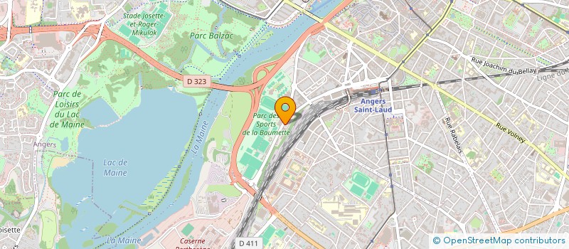 localisation de l'entreprise LA BAUMETTE à ANGERS
